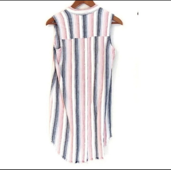 CLOTH & STONE Striped "Fray" Dress XS - Picture 3 of 5